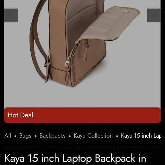 Calpak Mauve Laptop Backpack - Picture 6 of 6